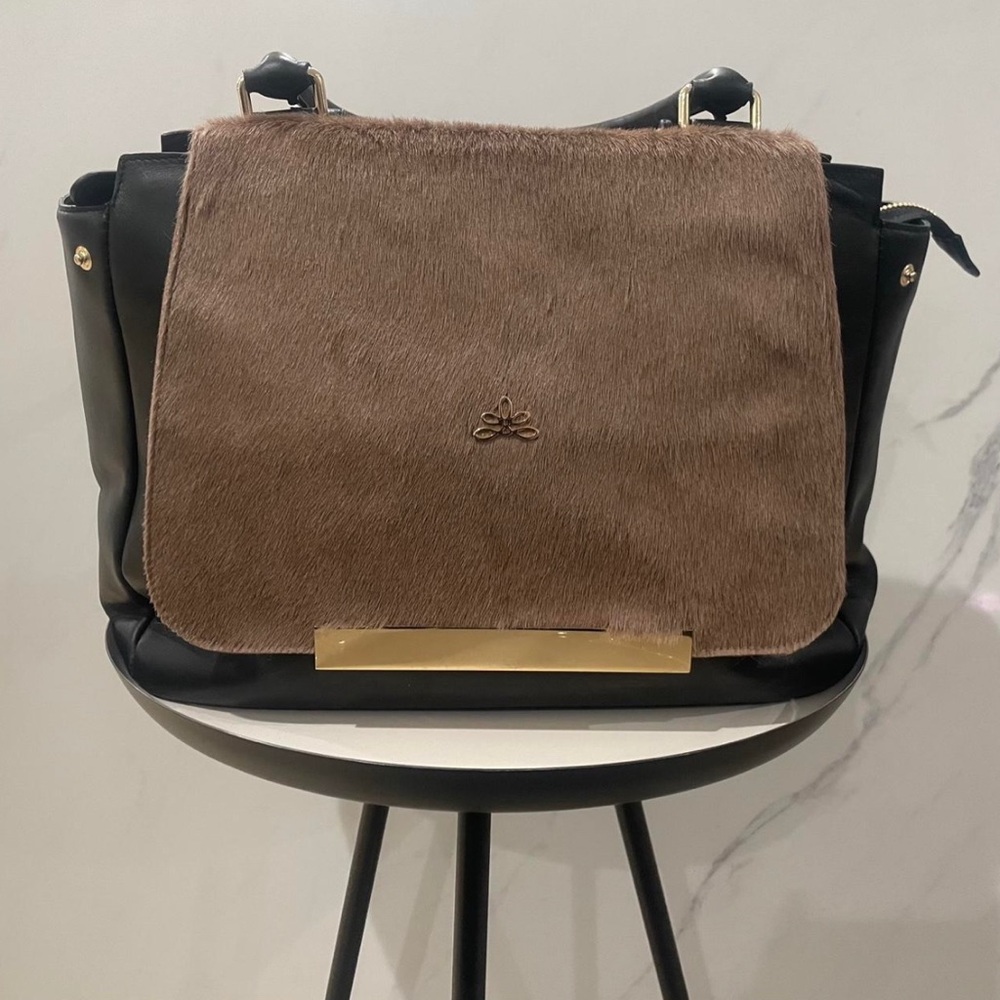 DeMellier Black and Brown Shoulder Bag
